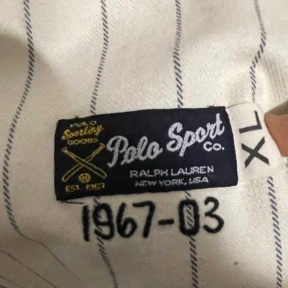Vintage Ralph Lauren Polo Sport Authentic Baseball Jersey - Picture 8 of 8